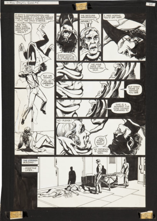 Marvel Graphic Novel #5 X-Men: God Loves, Man Kills Page 48 by Brent Anderson sold for $570. Click here to get your original art appraised.