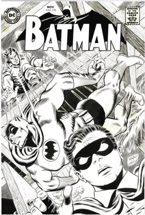 Batman #196 Cover Art by Carmine Infantino sold for $59,750. Click here to get your original art appraised.