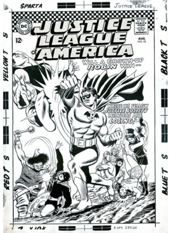 Justice League of America #55 Cover Art by Carmine Infantino sold for $17,825. Click here to get your original art appraised.