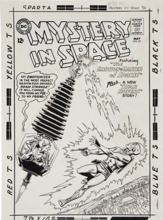 Mystery in Space #83 Cover Art by Carmine Infantino sold for $23,900. Click here to get your original art appraised.