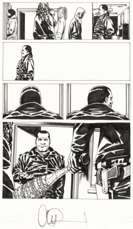 The Walking Dead #103 Page 21 by Charlie Adlard sold for $990. Click here to get your original art appraised.