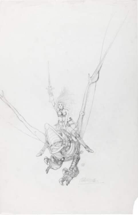 Heavy Metal Preliminary Sketch by Chris Achilleos sold for $430. Click here to get your original art appraised.