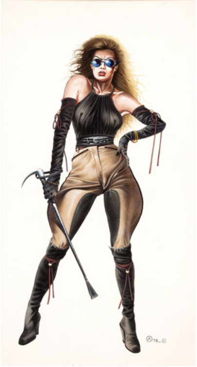 Jodhpurs Pin-up Illustration by Chris Achilleos sold for $3,110. Click here to get your original art appraised.