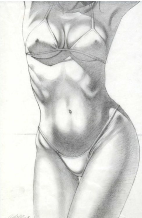 Bikini Preliminary Sketch by Chris Chilleos sold for $235. Click here to get your original art appraised.