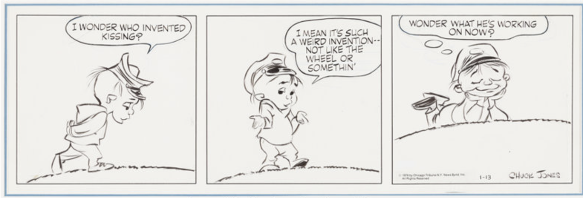 Crawford Comic Strip 1-13-78 by Chuck Jones sold for $3,350. Click here to get your original art appraised.