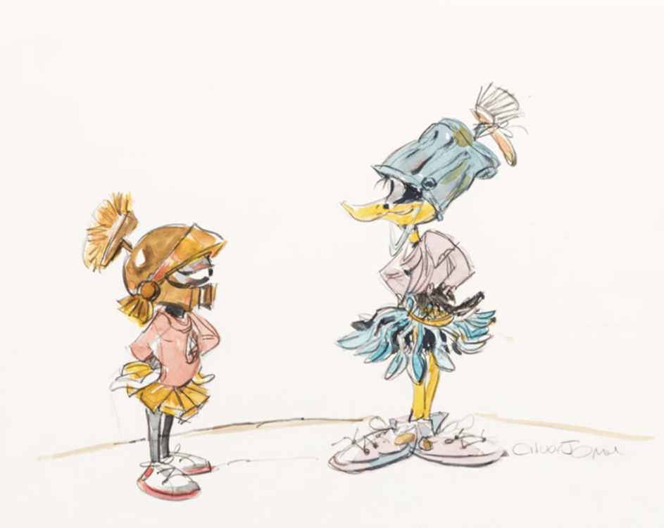 Marvin the Martian and Daffy Duck Illustration by Chuck Jones sold for $8,400. Click here to get your original art appraised.
