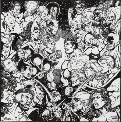 Comics Interview #6 cover art by George Perez 