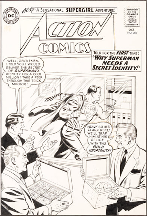 Action Comics #305 Cover Art by Curt Swan sold for $37,050. Click here to get your original art appraised.