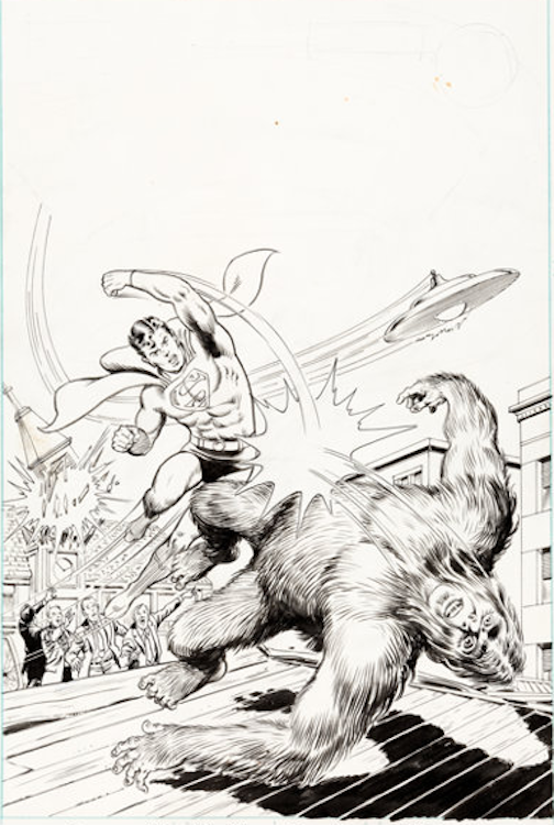 DC Superstars #12 Cover Art  by Curt Swan sold for $7,200. Click here to get your original art appraised.