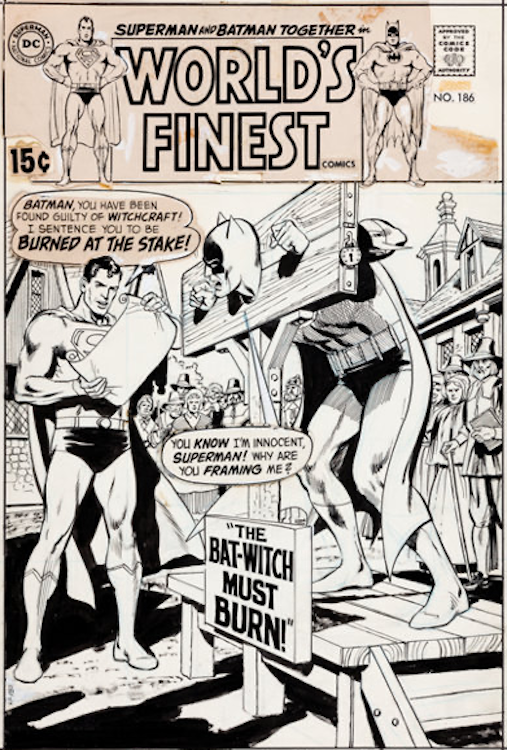 World's Finest Comics #187 Cover Art by Curt Swan sold for $8,060. Click here to get your original art appraised.