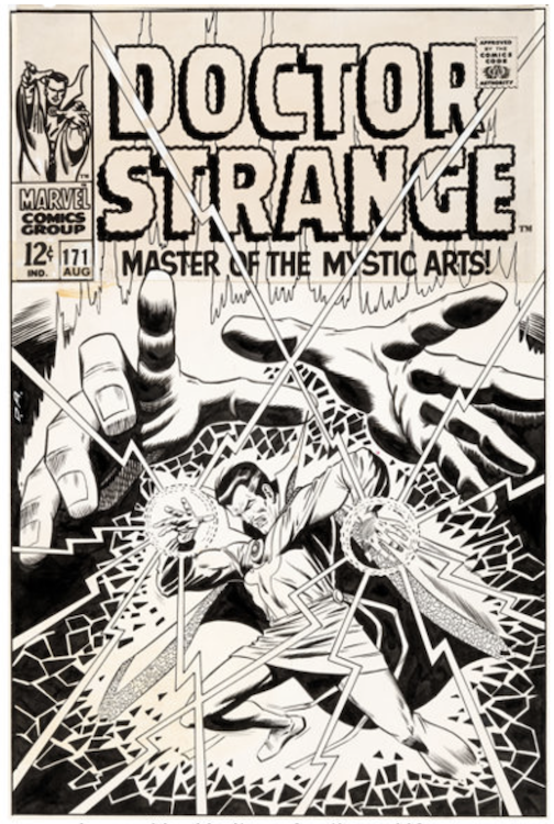 Doctor Strange #171 Cover Art by Dan Adkins sold for $33,600. Click here to get your original art appraised.