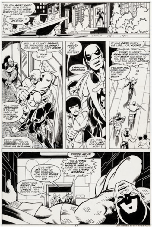 Iron Fist #12 Page 17 by Dan Adkins sold for $7,500. Click here to get your original art appraised.