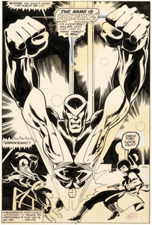 Iron Fist #13 Splash Page 3 by Dan Adkins sold for $7,200. Click here to get your original art appraised.