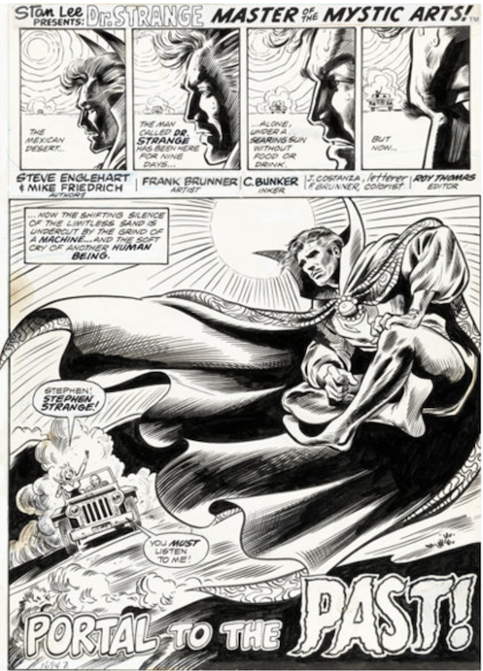 Marvel Premiere #12 Page 1 by Dan Adkins sold for $10,200. Click here to get your original art appraised.