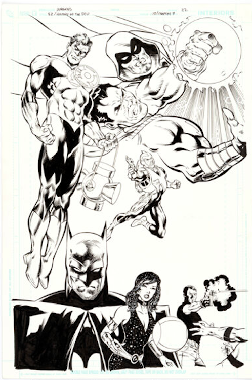 52 #10 Splash Page by Dan Jurgens sold for $1,200. Click here to get your original art appraised.