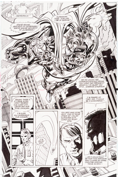 Superman #80 Page 5 by Dan Jurgens sold for $15,000. Click here to get your original art appraised.