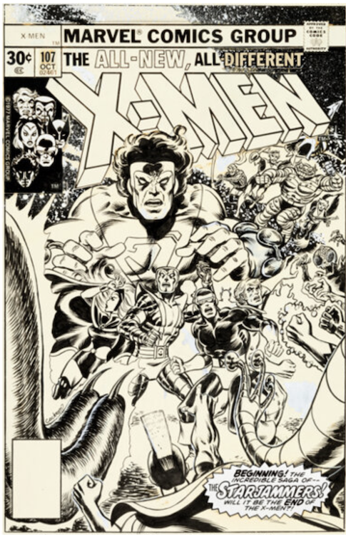 X-Men #107 Cover Art by Dave Cockrum sold for $360,000. Click here to get your original art appraised.