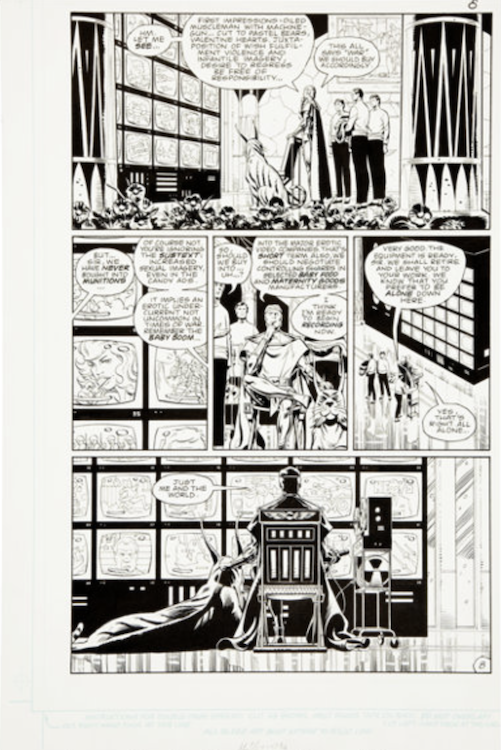 Watchmen #10 Page 8 by Dave Gibbons sold for $9,560. Click here to get your original art appraised.