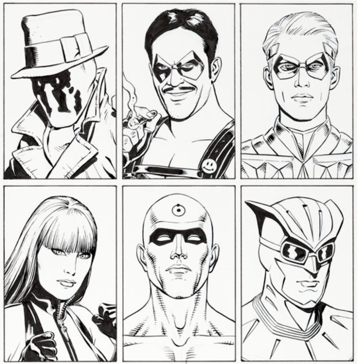 Watchmen Movie Reference Illustration by Dave Gibbons sold for $8,400. Click here to get your original art appraised.