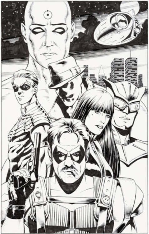 Watchmen Pin-up Illustration by Dave Gibbons sold for $5,260. Click here to get your original art appraised.