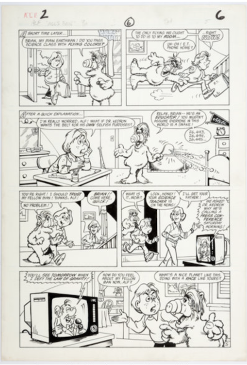ALF #2 Page 5 by Dave Manak sold for $120. Click here to get your original art appraised.