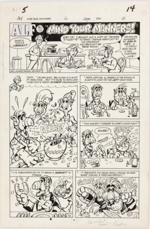 ALF #5 Complete 2-Page Story by Dave Manak sold for $310. Click here to get your original art appraised.