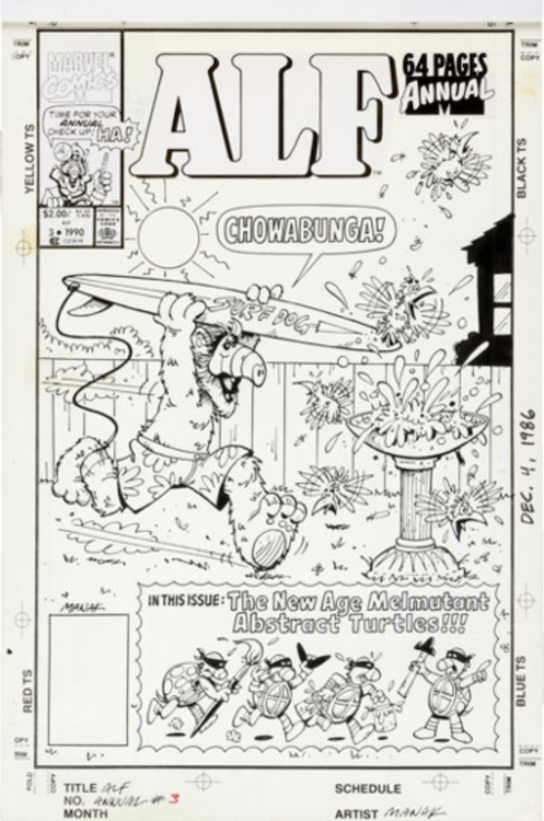 ALF Annual #3 Cover Art by Dave Manak sold for $275. Click here to get your original art appraised.