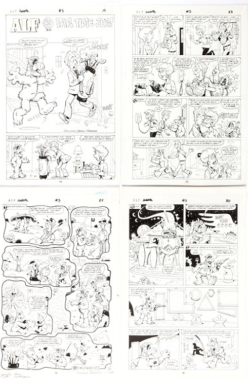ALF Annual #3 Panel Pages Group of 14 by Dave Manak sold for $530. Click here to get your original art appraised.