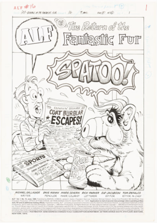 ALF #16 Complete 9-Page Story by Dave Manak sold for $1,080. Click here to get your original art appraised.
