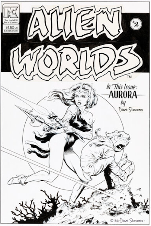 Alien Worlds #2 Cover Art by Dave Stevens sold for $120,000. Click here to get your original art appraised.