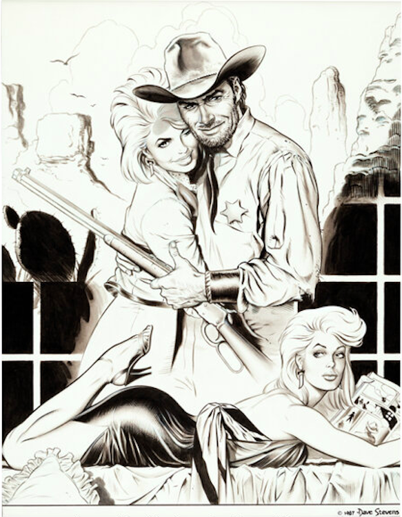 Lust in the Dust Illustration by Dave Stevens sold for $24,000. Click here to get your original art appraised.