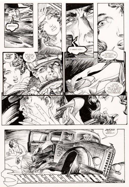 The Shadow Movie Adaptation #2 Page 8 by Dave Stevens sold for $1,920. Click here to get your original art appraised.