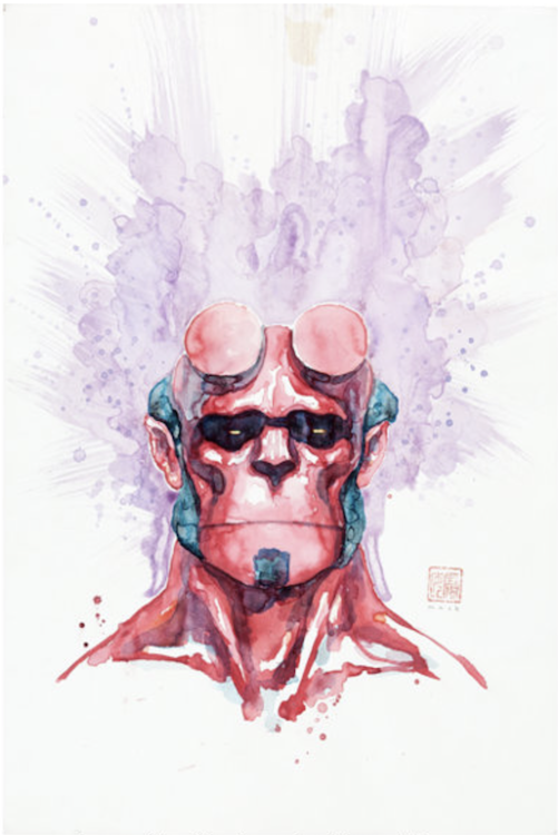 Hellboy Painting by David Mack sold for $490. Click here to get your original art appraised.