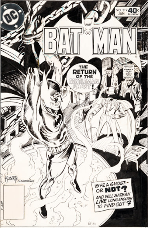 Batman #319 Cover Art by Dick Giordano sold for $14,400. Click here to get your original art appraised.