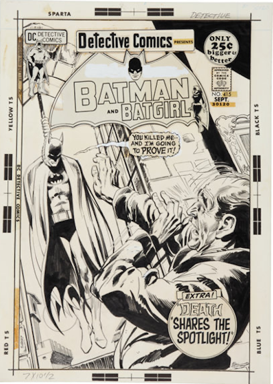 Detective Comics #415 Cover Art by Dick Giordano sold for $15,535. Click here to get your original art appraised.