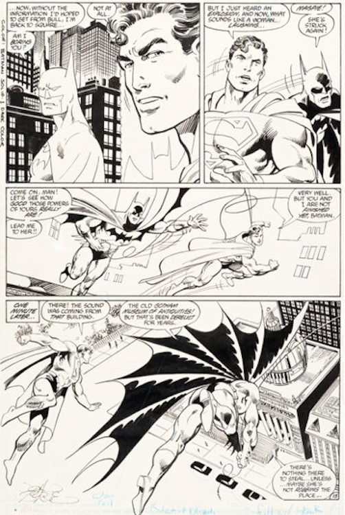 Man of Steel #3 Page 13 by Dick Giordano sold for $18,000. Click here to get your original art appraised.