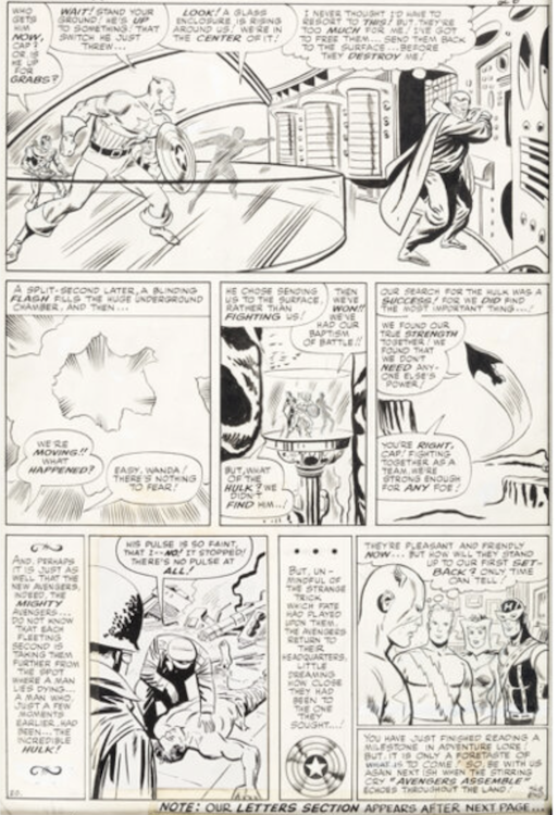 The Avengers #17 Page 20 by Don Heck sold for $9,000. Click here to get your original art appraised.