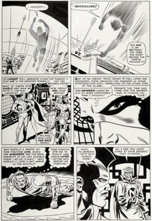 The Avengers #20 Page 11 by Don Heck sold for $7,800. Click here to get your original art appraised.