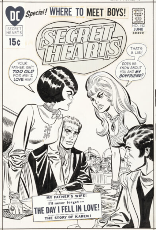Secret Hearts #152 Cover Art by Don Heck sold for $5,040. Click here to get your original art appraised.