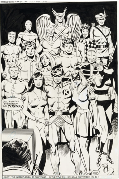 Teen Titans #52 Splash Page 17 by Don Heck sold for $18,000. Click here to get your original art appraised.