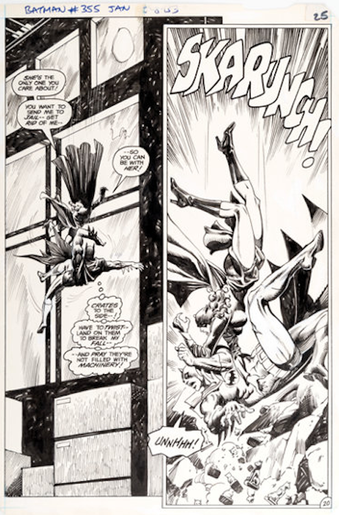 Batman #355 Page 20 by Don Newton sold for $1,680. Click here to get your original art appraised.