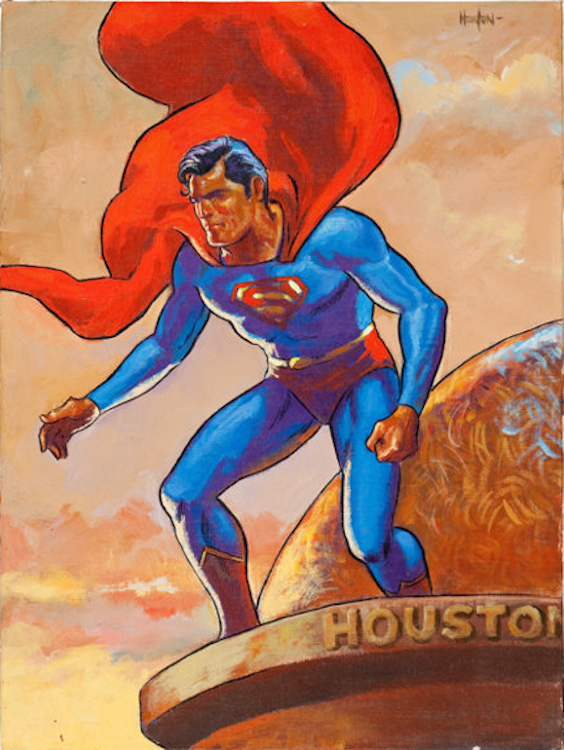Kirk Alyn as Superman Painting by Don Newton sold for $660. Click here to get your original art appraised.