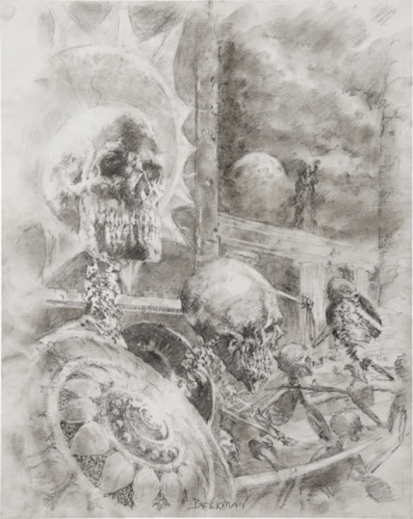 Conan and the Grey Grim God Illustration by Doug Beekman sold for $660. Click here to get your original art appraised.