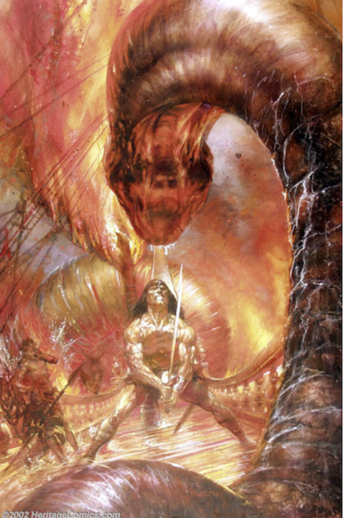 Lord of the Black River Illustration by Doug Beekman sold for $720. Click here to get your original art appraised.