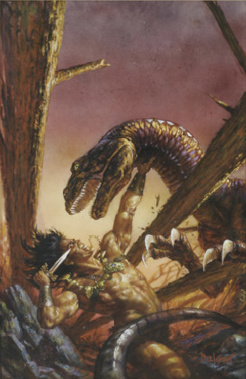 Savage Sword of Conan #225 Back Cover Art by Doug Beekman sold for $2,300. Click here to get your original art appraised.