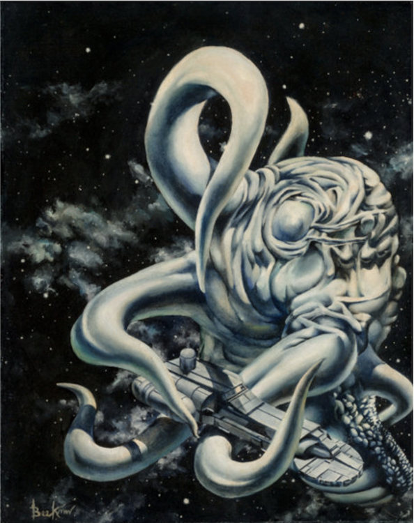 Space Octopi Book Cover Art by Doug Beekman sold for $940. Click here to get your original art appraised.