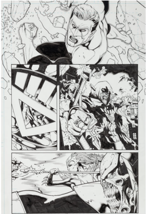 Green Lantern Volume 4 #50 Page 19 by Doug Mahnke sold for $105. Click here to get your original art appraised.