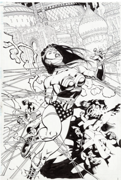 JLA #62 Cover Art by Doug Mahnke sold for $1,315. Click here to get your original art appraised.