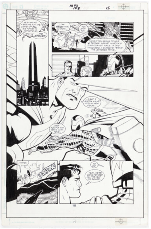Superman: The Man of Steel #108 Page 15 sold by Doug Mahnke for $215. Click here to get your original art appraised.