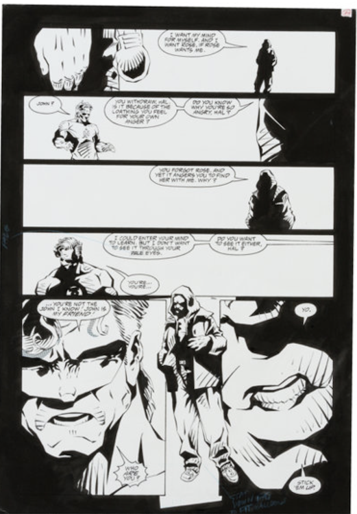 Green Lantern Quarterly #1 Page 19 by Dusty Abell sold for $85. Click here to get your original art appraised.
